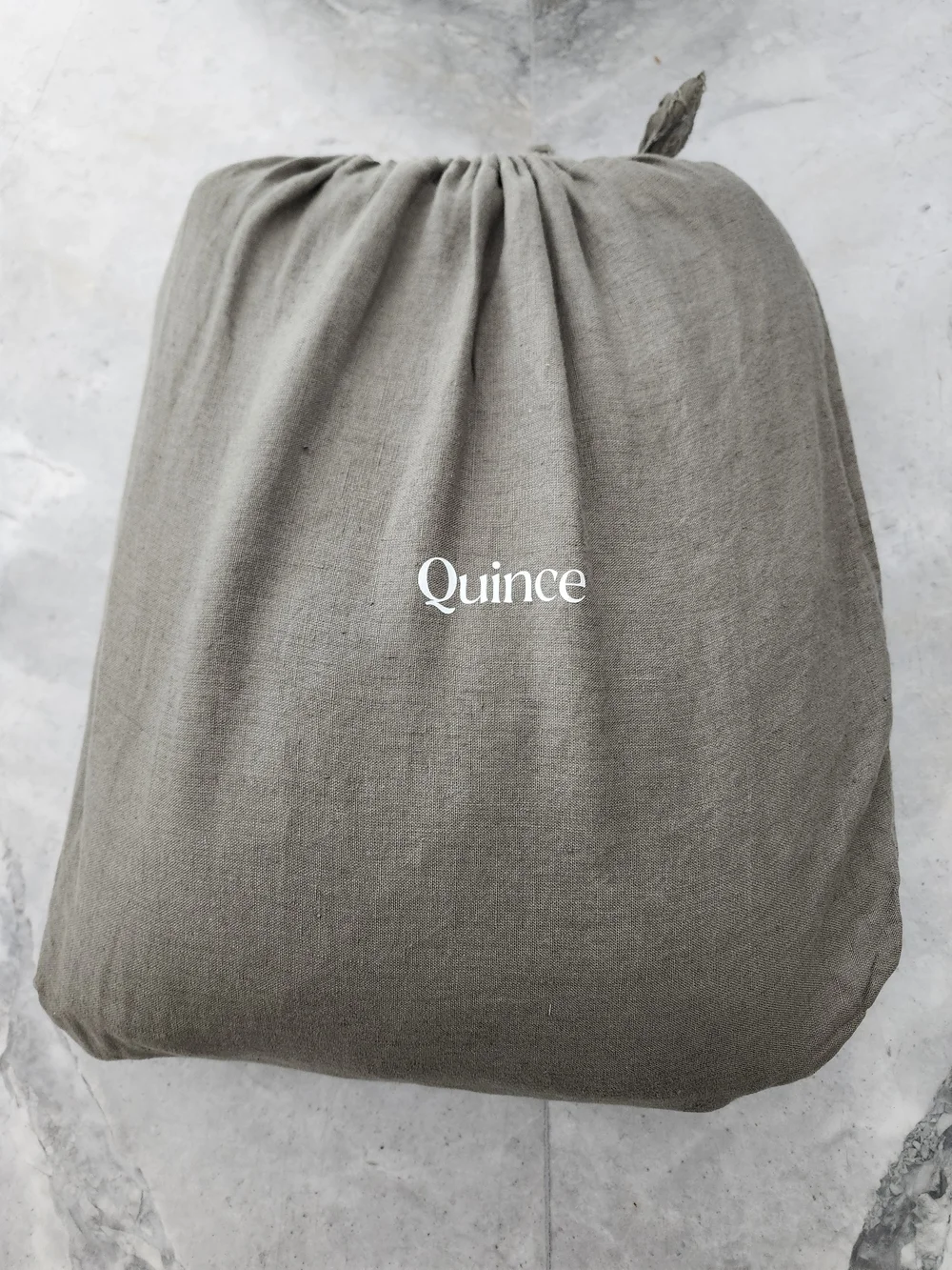 Quince European Linen Duvet Cover King/Cal King Dusty Olive NWOT